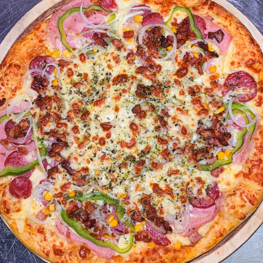 Pizza Bacon E Milho