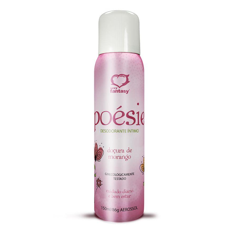 PoÉsie Desodorante Íntimo Aerossol 150ml Sexy Fantasy DoÇura De Morango
