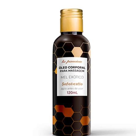 Óleo De Massagem Beijável La Passion Mel Exótico 120ml