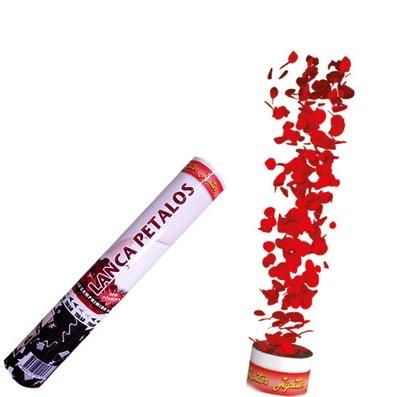 Lança Confete Pétalas De Rosas Vermelhas 30cm 