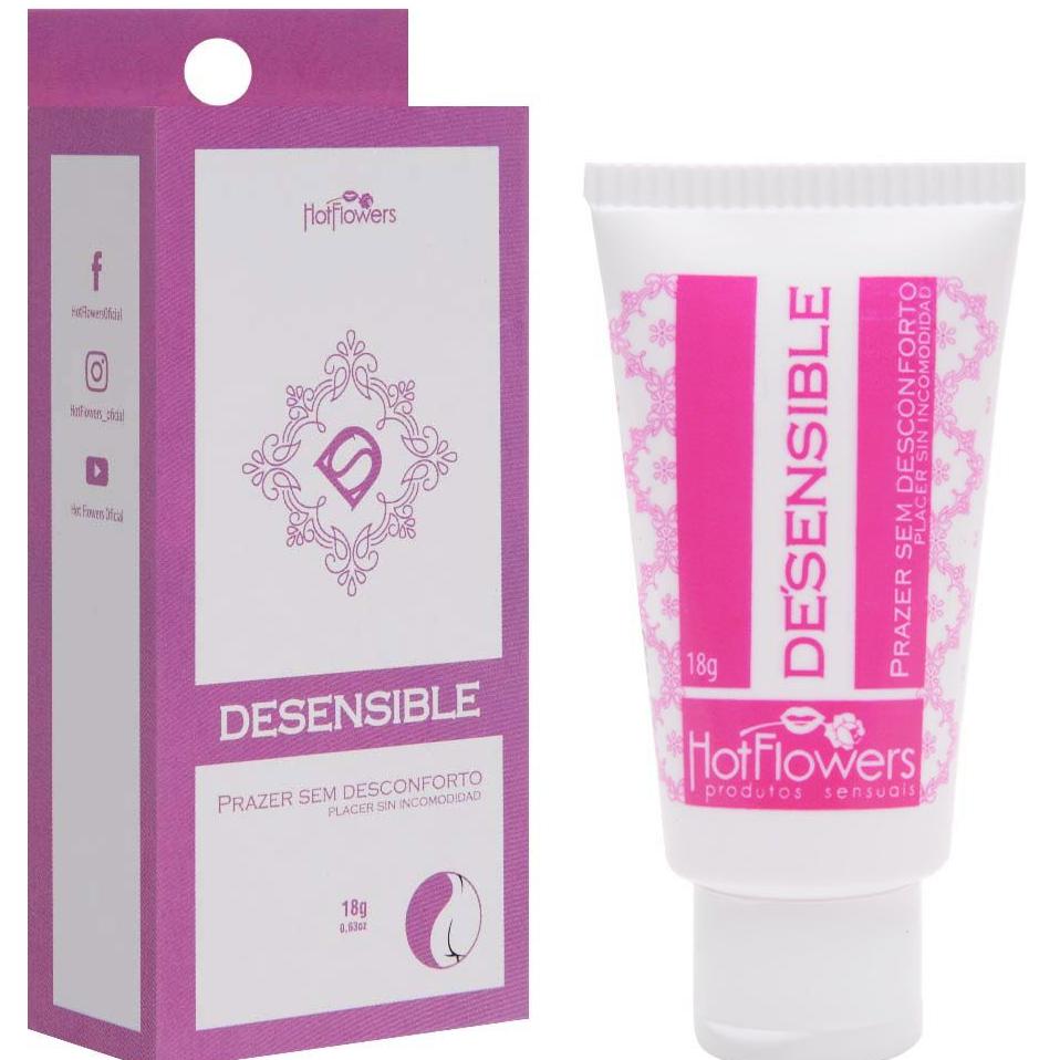 Desensible Gel Facilitador Anal 18g Hot Flowers