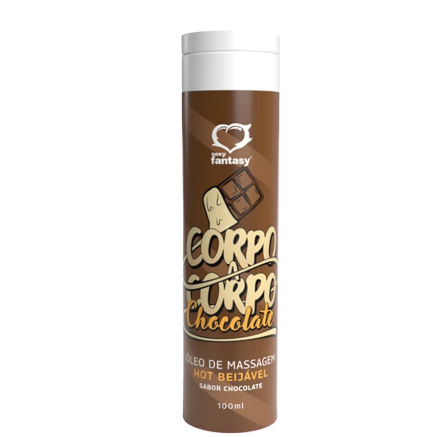 Corpo A Corpo Óleo De Massagem Hot BeijÁvel 100ml Chocolate Sexy Fantasy